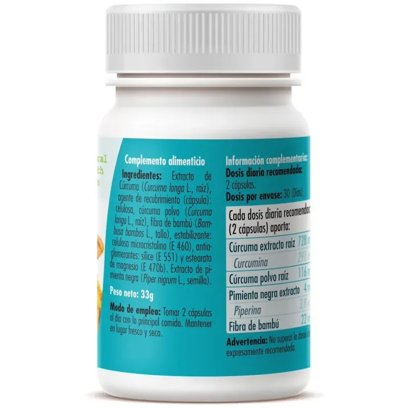 Ghf curcumin plus 60 cápsulas 550mg | Farmacia Barata