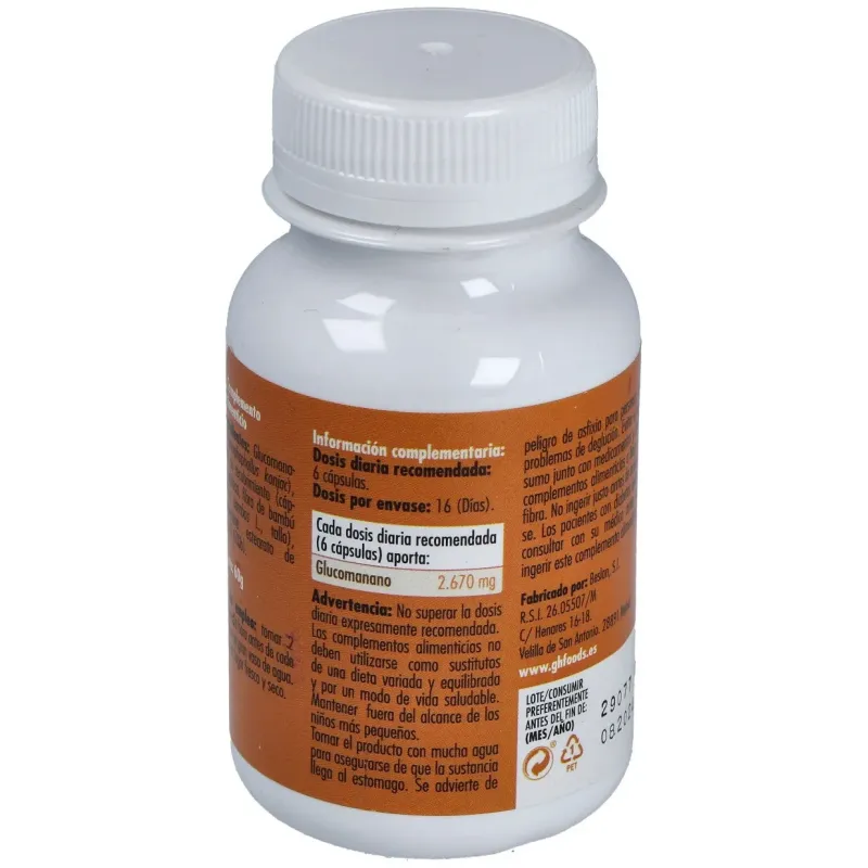 Glucomanano 600mg. 100cap. | Farmacia Barata Glucomanano 600mg. 100cap. | Farmacia Barata