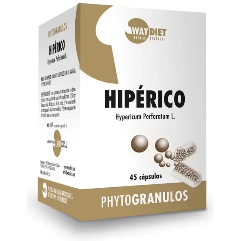 Waydiet natural hipérico 45caps | Farmacia Barata