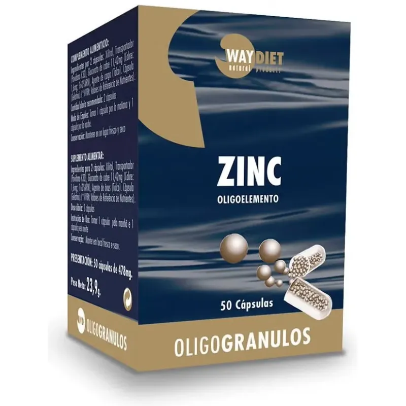 Waydiet natural zinc 50caps | Farmacia Barata