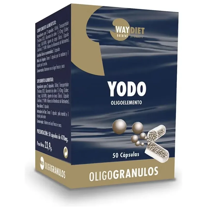 Waydiet natural iodo oligogranulos 50caps | Farmacia Barata