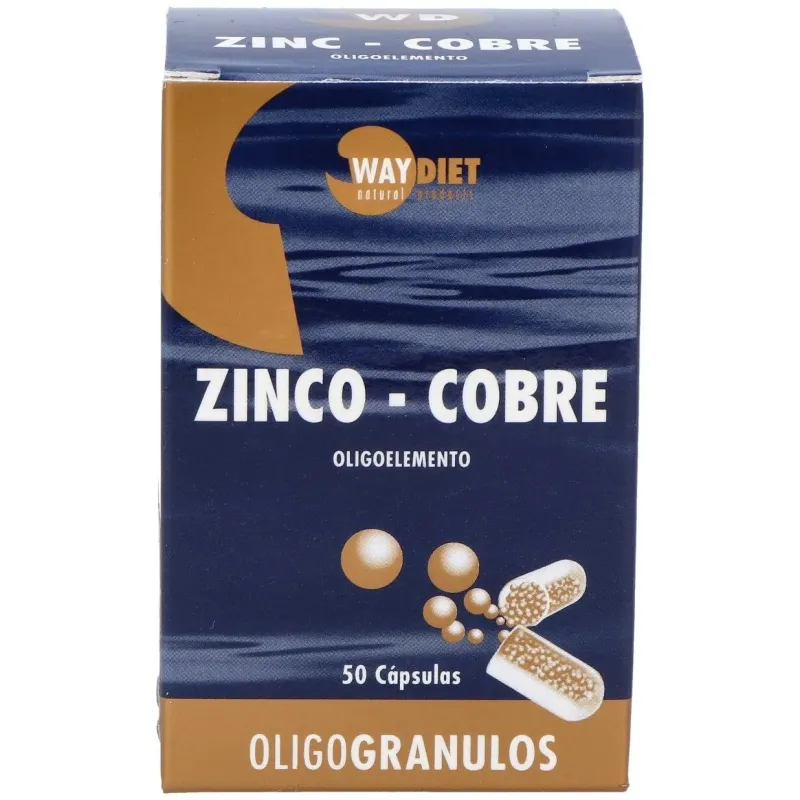 Waydiet natural products zinc-cobre oligogranulos 50caps | Farmacia Barata Waydiet natural products zinc-cobre oligogranulos 50caps | Farmacia Barata