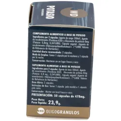 Waydiet natural potasio oligogranulo 50caps | Farmacia Barata