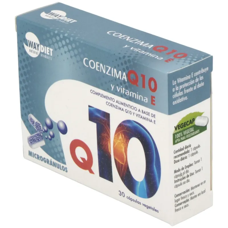 Waydiet natural q10 + vit e 30caps | Farmacia Barata