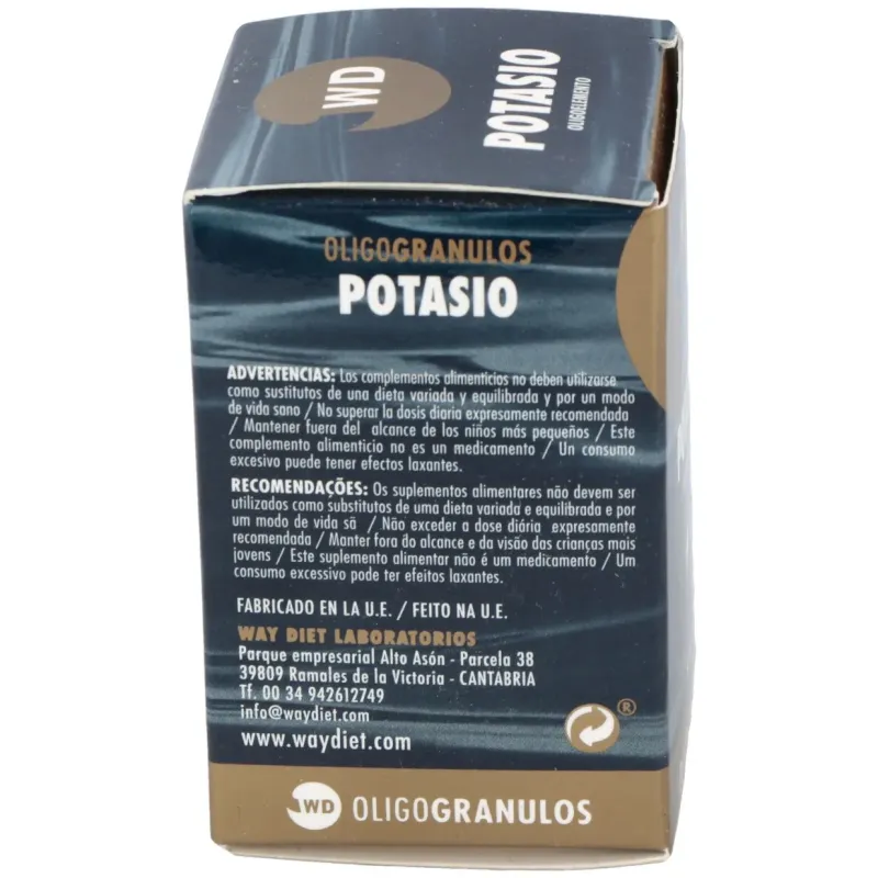 Waydiet natural potasio oligogranulo 50caps | Farmacia Barata