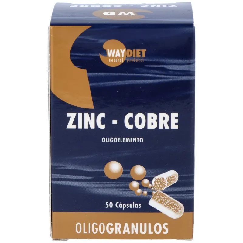Waydiet natural products zinc-cobre oligogranulos 50caps | Farmacia Barata Waydiet natural products zinc-cobre oligogranulos 50caps | Farmacia Barata