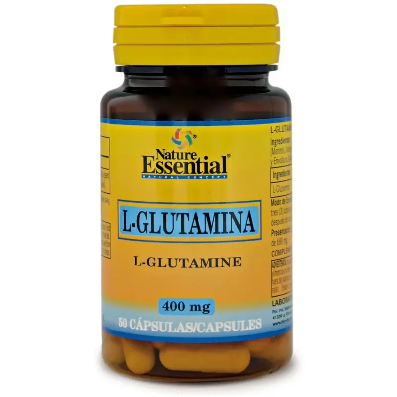 Nature essential glutamina-l 400mg 50 cap | Farmacia Barata Nature essential glutamina-l 400mg 50 cap | Farmacia Barata