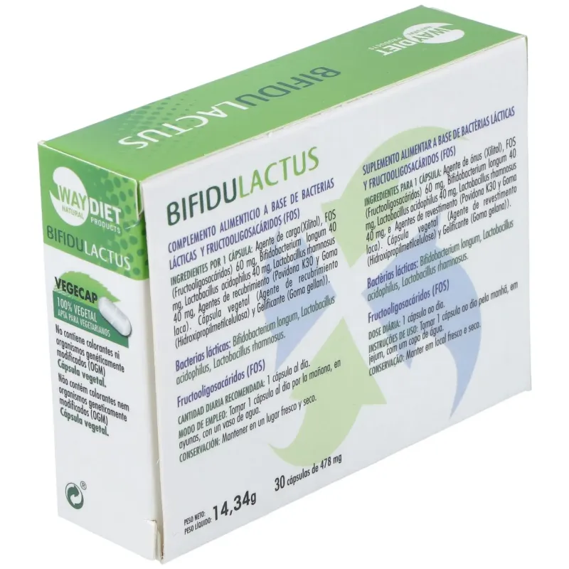 Waydiet natural bifidulactus 30caps | Farmacia Barata