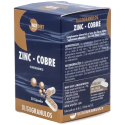 Waydiet natural products zinc-cobre oligogranulos 50caps | Farmacia Barata Waydiet natural products zinc-cobre oligogranulos 50caps | Farmacia Barata