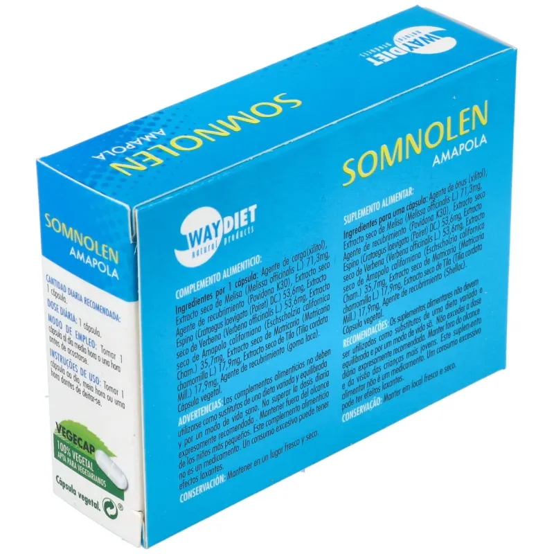 Waydiet somnolen amapola 30caps | Farmacia Barata