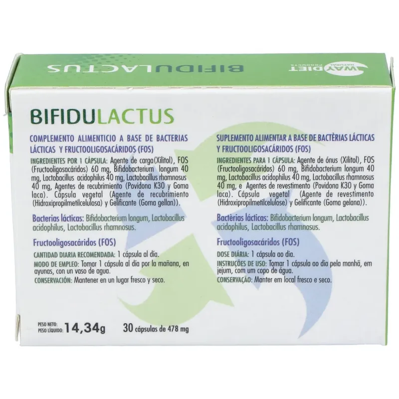 Waydiet natural bifidulactus 30caps | Farmacia Barata