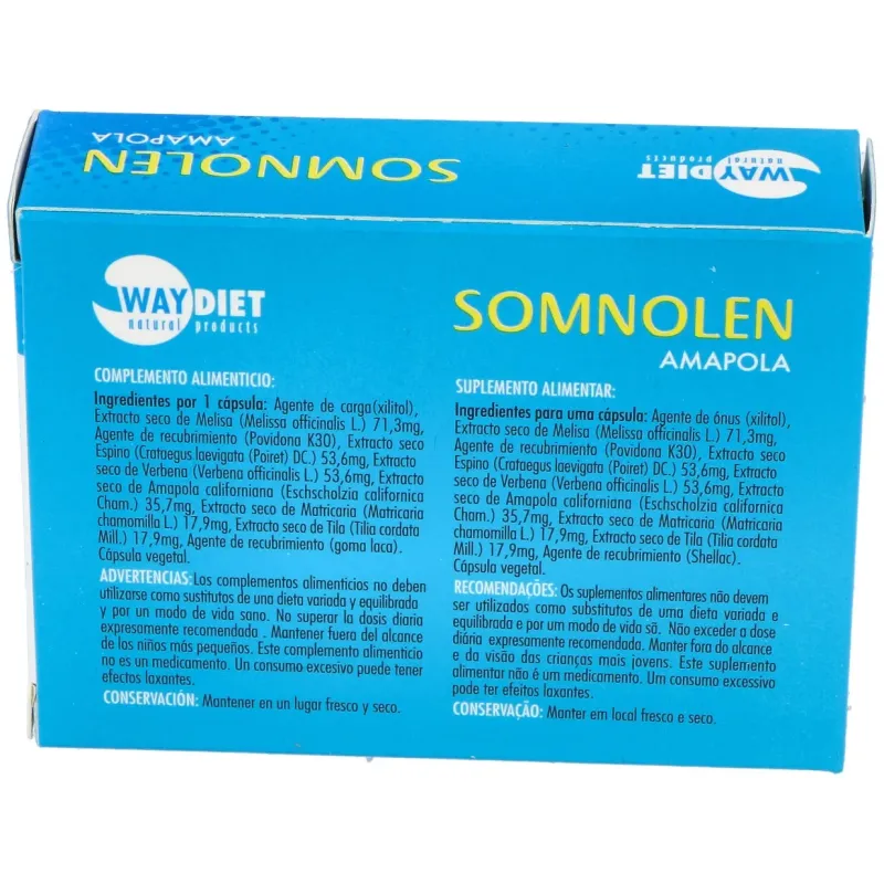 Waydiet somnolen amapola 30caps | Farmacia Barata