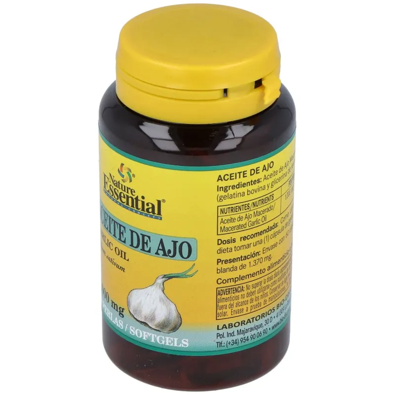 Nature essential garlic oil 60 perlas | Farmacia Barata