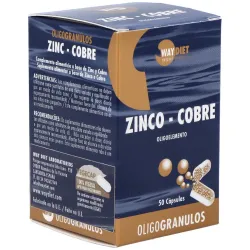 Waydiet natural products zinc-cobre oligogranulos 50caps | Farmacia Barata Waydiet natural products zinc-cobre oligogranulos 50caps | Farmacia Barata