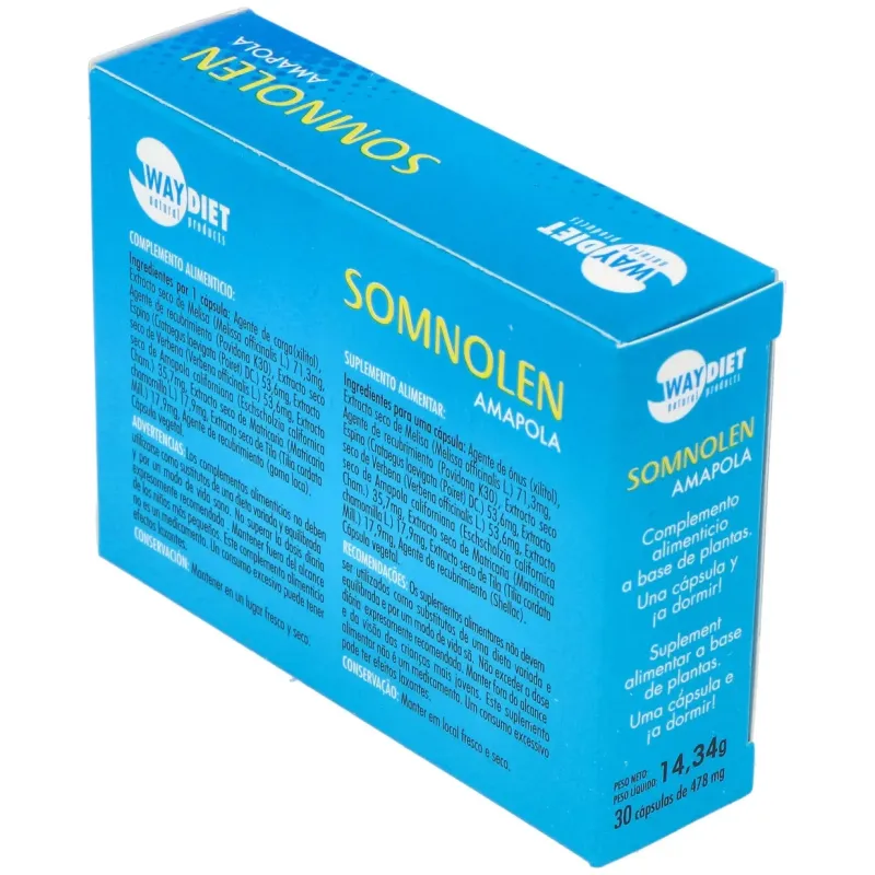 Waydiet somnolen amapola 30caps | Farmacia Barata