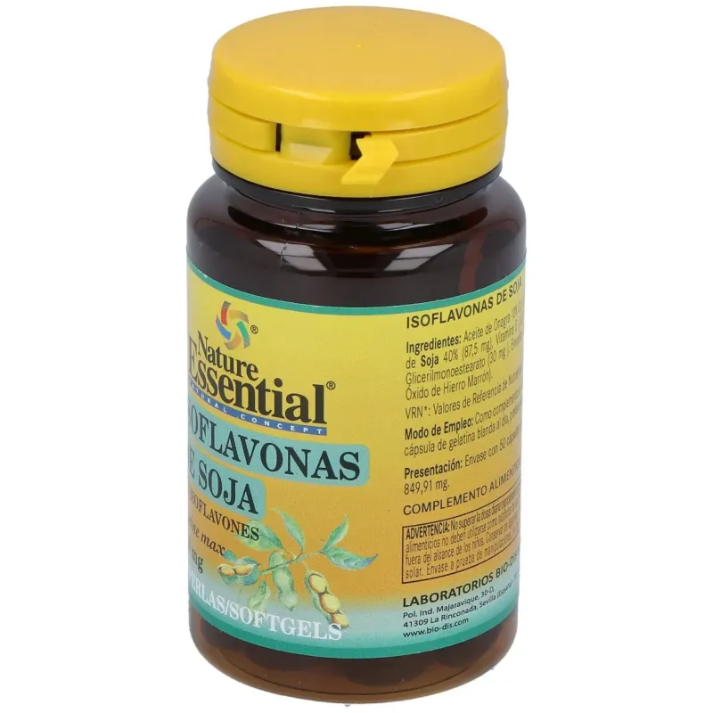 Nature essential isoflavonas de soja 620 mg. 50 perlas | Farmacia Barata