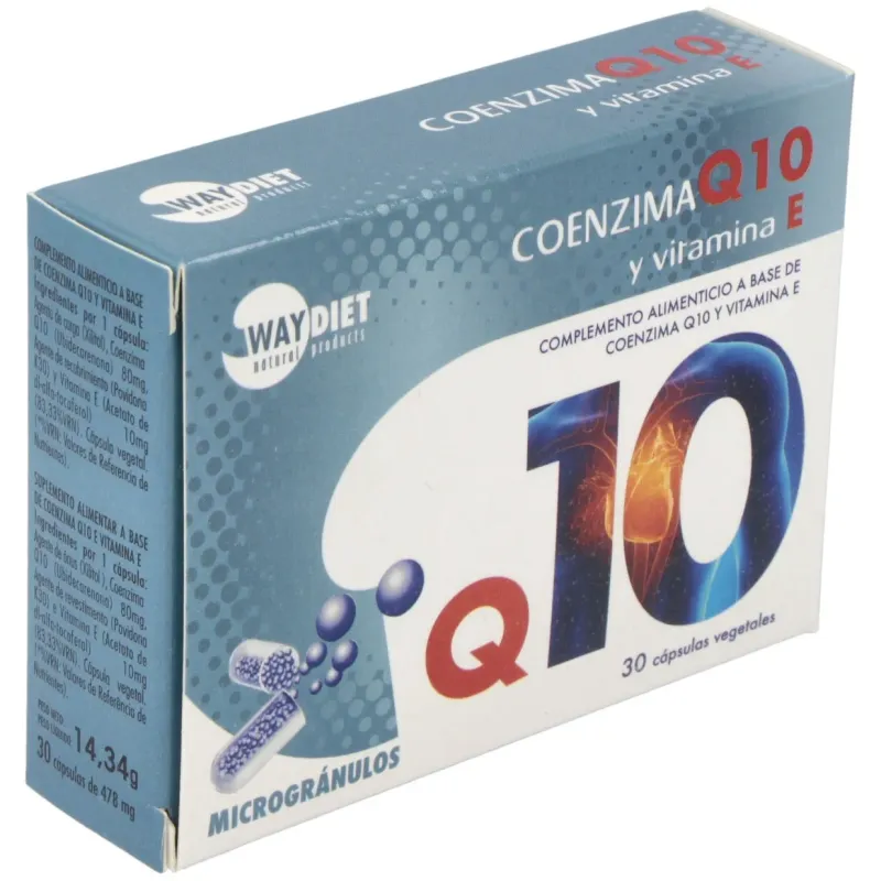 Waydiet natural q10 + vit e 30caps | Farmacia Barata