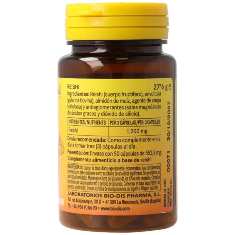 Nature essential reishi micelio 400mg 50caps | Farmacia Barata