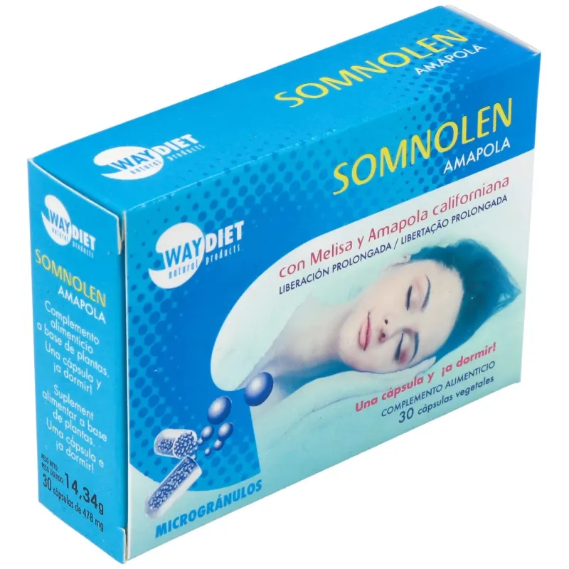 Waydiet somnolen amapola 30caps | Farmacia Barata
