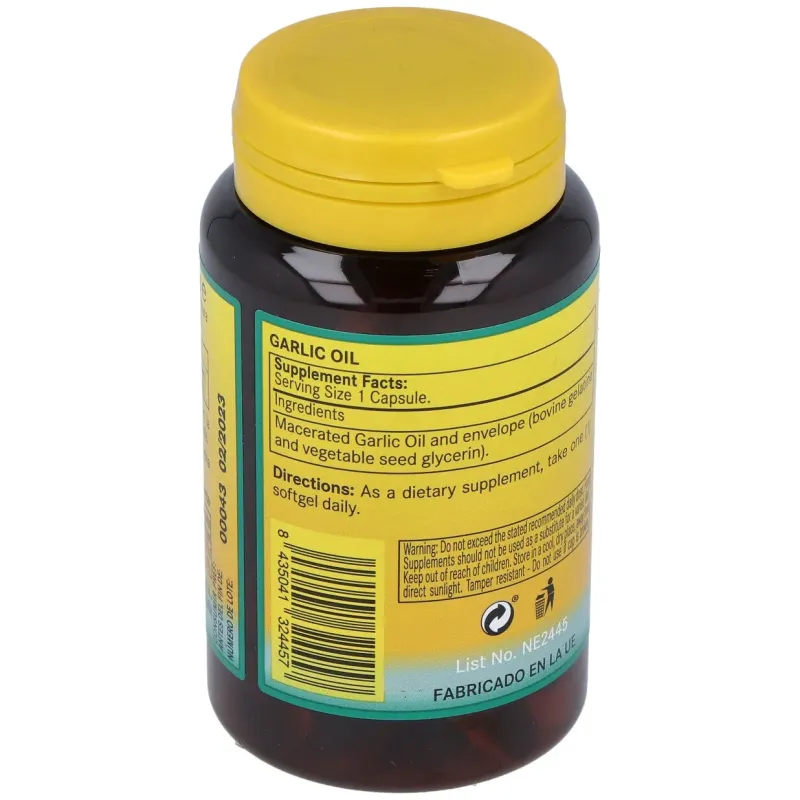 Nature essential garlic oil 60 perlas | Farmacia Barata