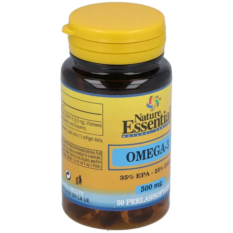Nature essential omega-3 35%-25% 500 mg 50 perlas | Farmacia Barata
