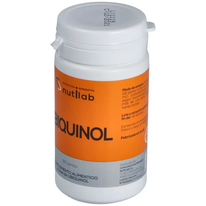 Nutilab ubiquinol 50mg 60 perlas | Farmacia Barata