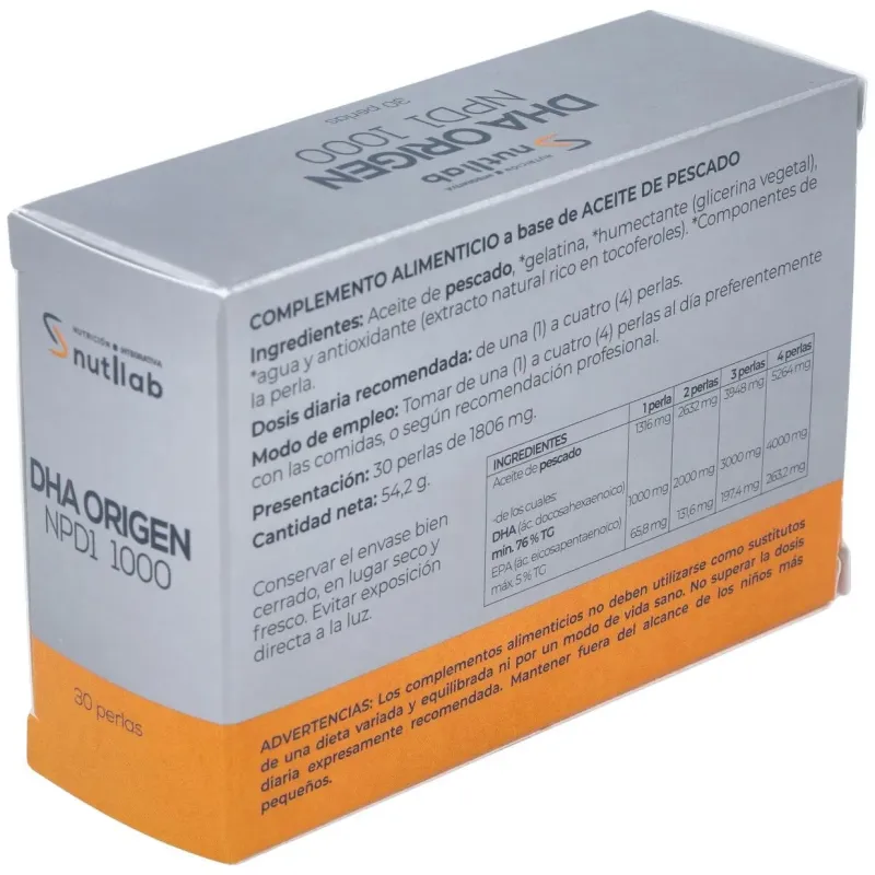 Dha origen npd1 1000 blister 30perlas. | Farmacia Barata
