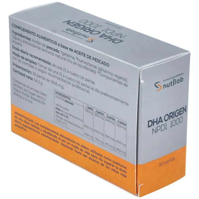 Dha origen npd1 1000 blister 30perlas. | Farmacia Barata