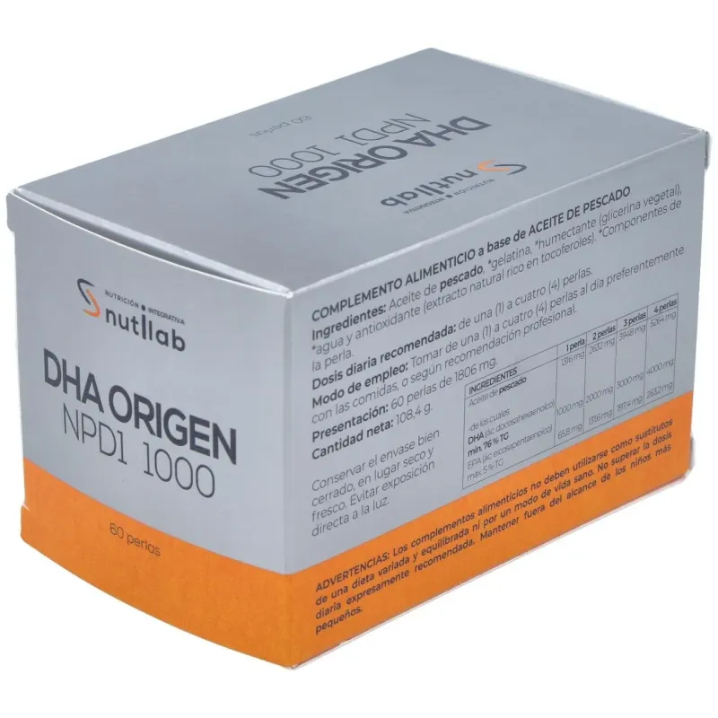 Dha origen npd1 1000 blister 60perlas. | Farmacia Barata