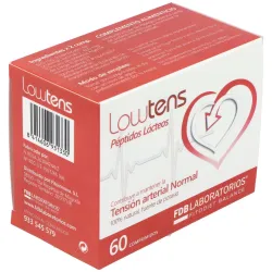 Lowtens peptidos lacticos 60comp. | Farmacia Barata