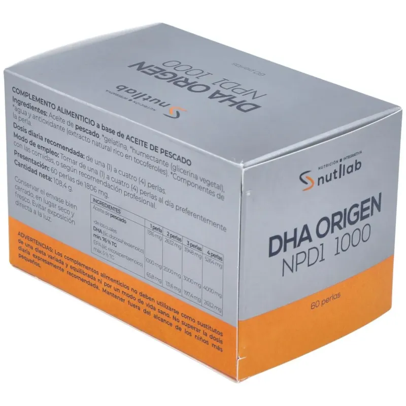 Dha origen npd1 1000 blister 60perlas. | Farmacia Barata