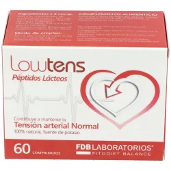 Lowtens peptidos lacticos 60comp. | Farmacia Barata