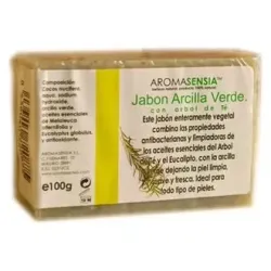 Aromasensia jabón arcilla verde con árbol de té 100 gr
