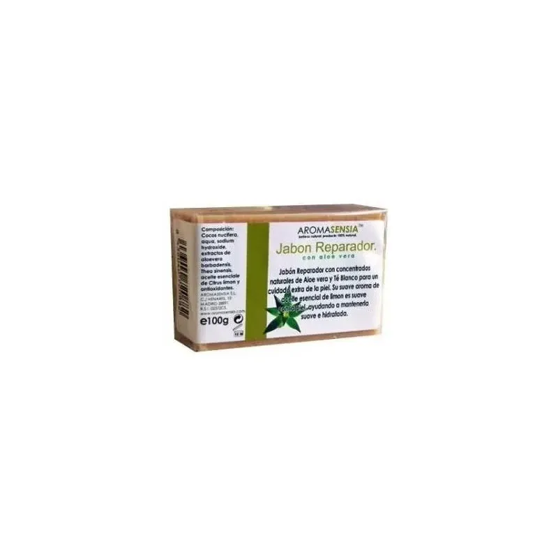 Aromasensia jabón reparador con aloe vera 100 gr | Farmacia Barata