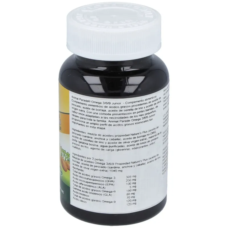 Nature's plus animal parade omega 3 6 9 junior 90caps | Farmacia Barata Nature's plus animal parade omega 3 6 9 junior 90caps | Farmacia Barata