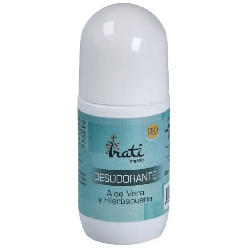 Irati organic desodorante aloe vera y hierbabuena roll on 50ml | Farmacia Barata