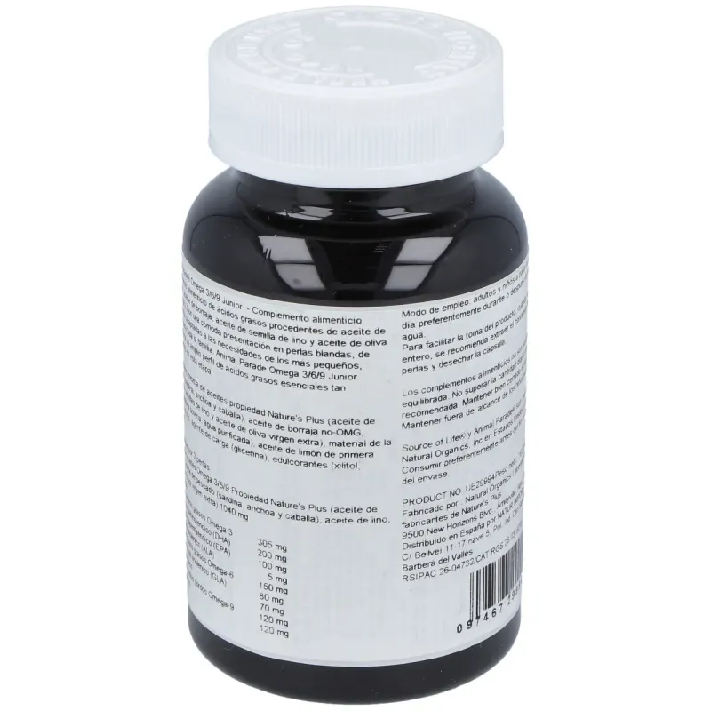 Nature's plus animal parade omega 3 6 9 junior 90caps | Farmacia Barata Nature's plus animal parade omega 3 6 9 junior 90caps | Farmacia Barata
