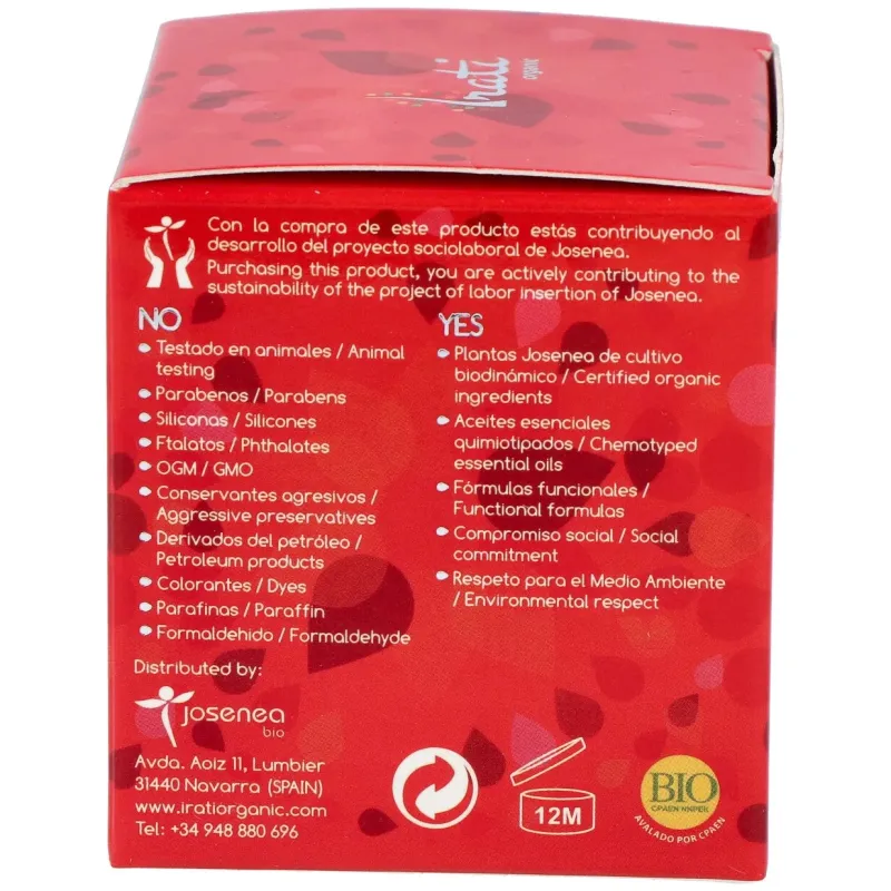 Irati organic crema facial rosa mosqueta bio 50ml | Farmacia Barata