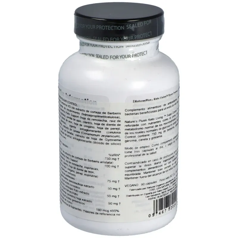 Keto living sugar control 90cap. | Farmacia Barata