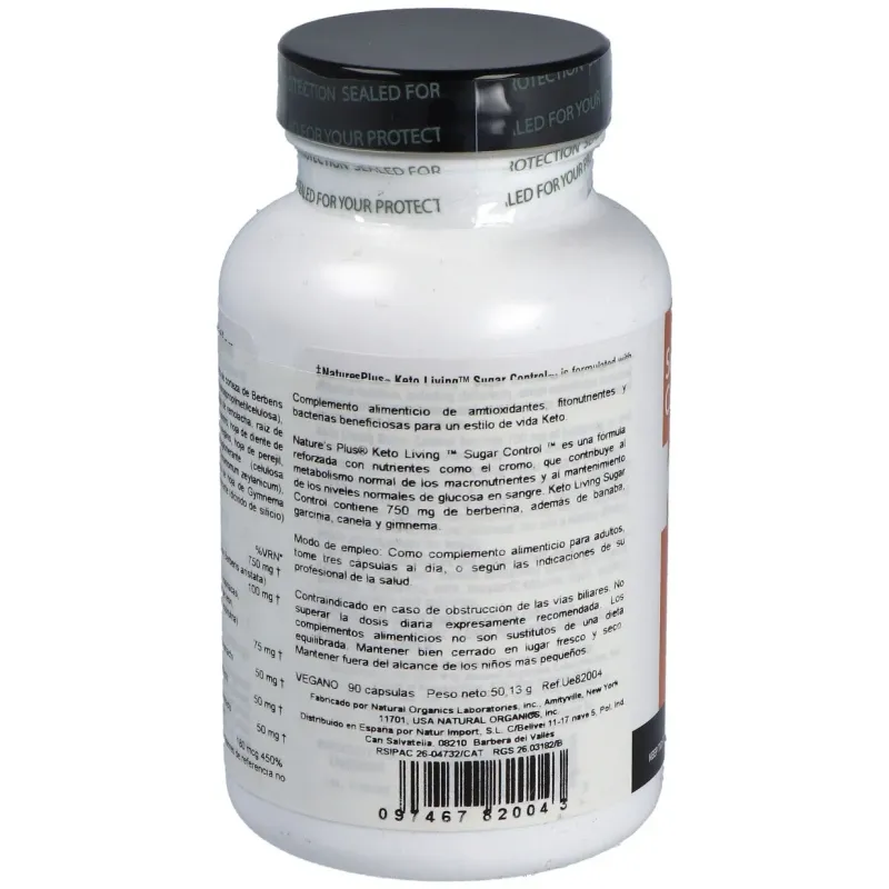Keto living sugar control 90cap. | Farmacia Barata