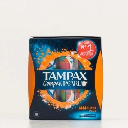 TAMPAX COMPAK PEARL TAMPON SUPER PLUS 18 U