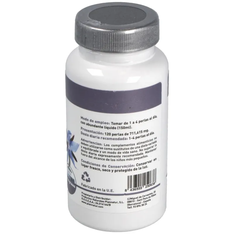 Plannatur onagra + borraja + vitamina e 500mg 120caps | Farmacia Barata