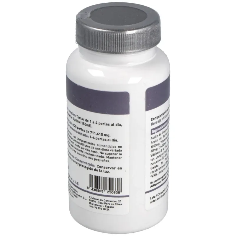 Plannatur onagra + borraja + vitamina e 500mg 120caps | Farmacia Barata