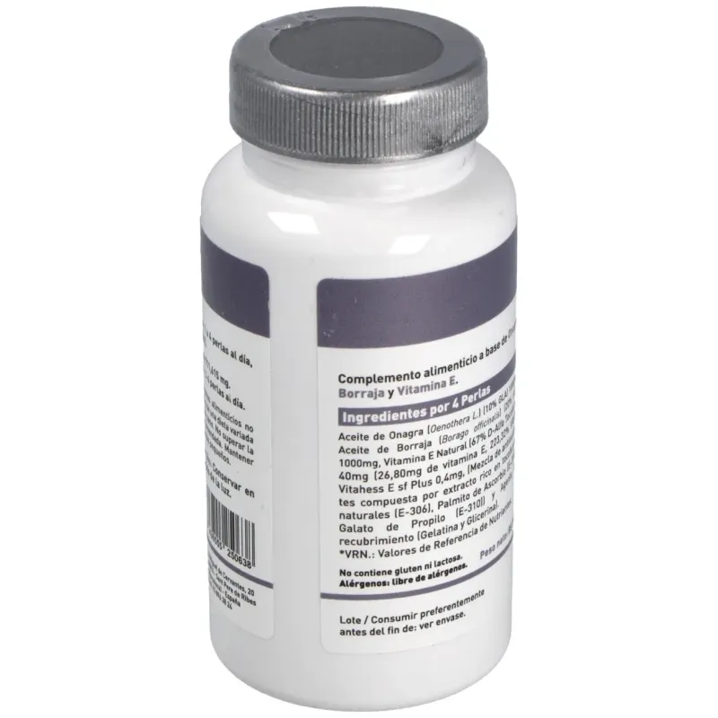 Plannatur onagra + borraja + vitamina e 500mg 120caps | Farmacia Barata