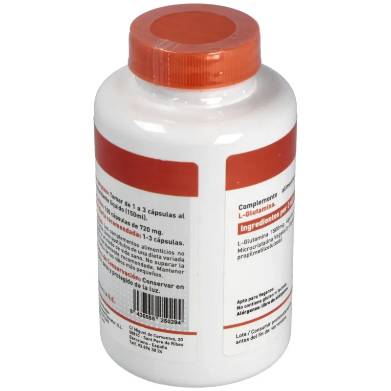 Plannatur l-glutamina 100caps | Farmacia Barata