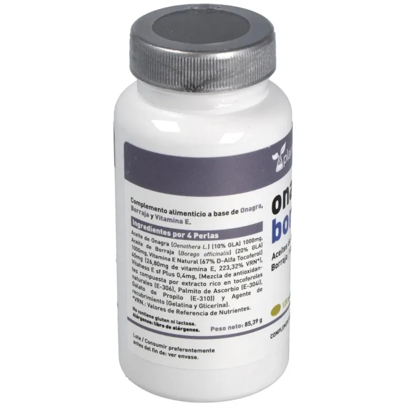 Plannatur onagra + borraja + vitamina e 500mg 120caps | Farmacia Barata