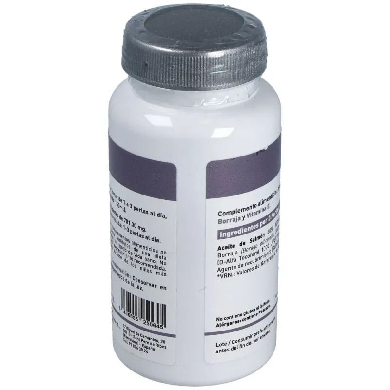 Omega 3+6 borraja + salmon 500mg. 120perlas | Farmacia Barata
