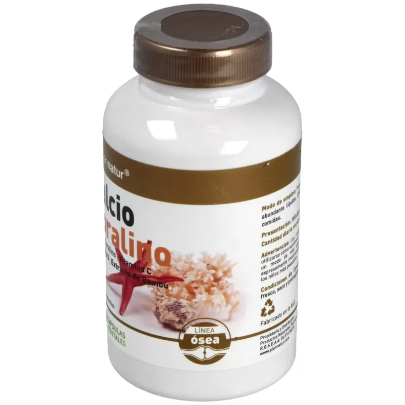 Plannatur calcium coralino 100caps | Farmacia Barata