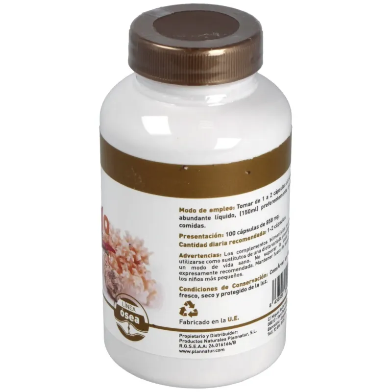 Plannatur calcium coralino 100caps | Farmacia Barata