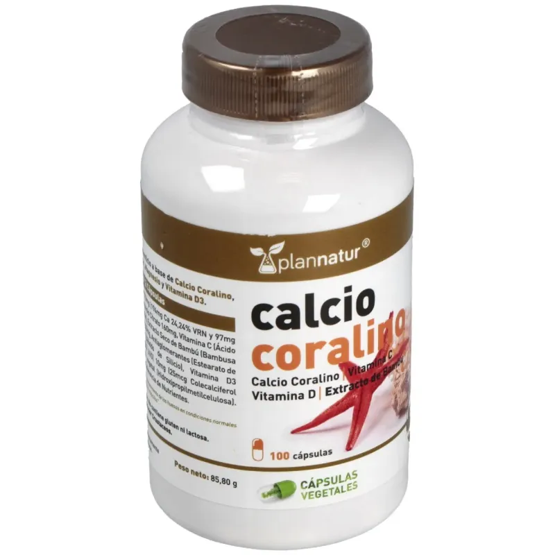 Plannatur calcium coralino 100caps | Farmacia Barata